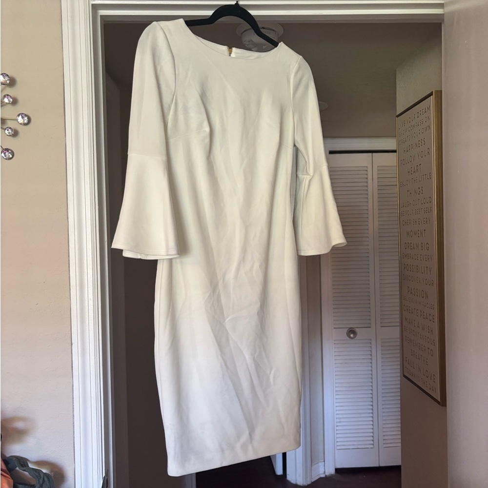 Calvin Klein Elegant White Dress